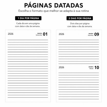 Agenda 2026 ou 2027 - Com Datas