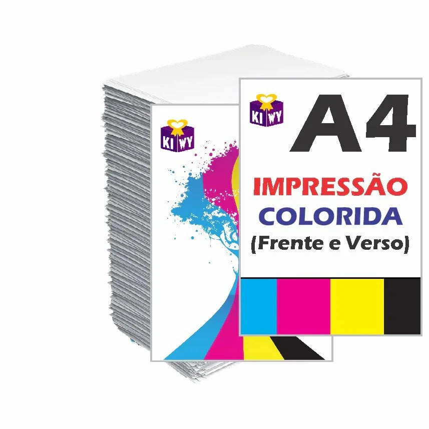 Impressão A4 - Frente e Verso (Colorida)