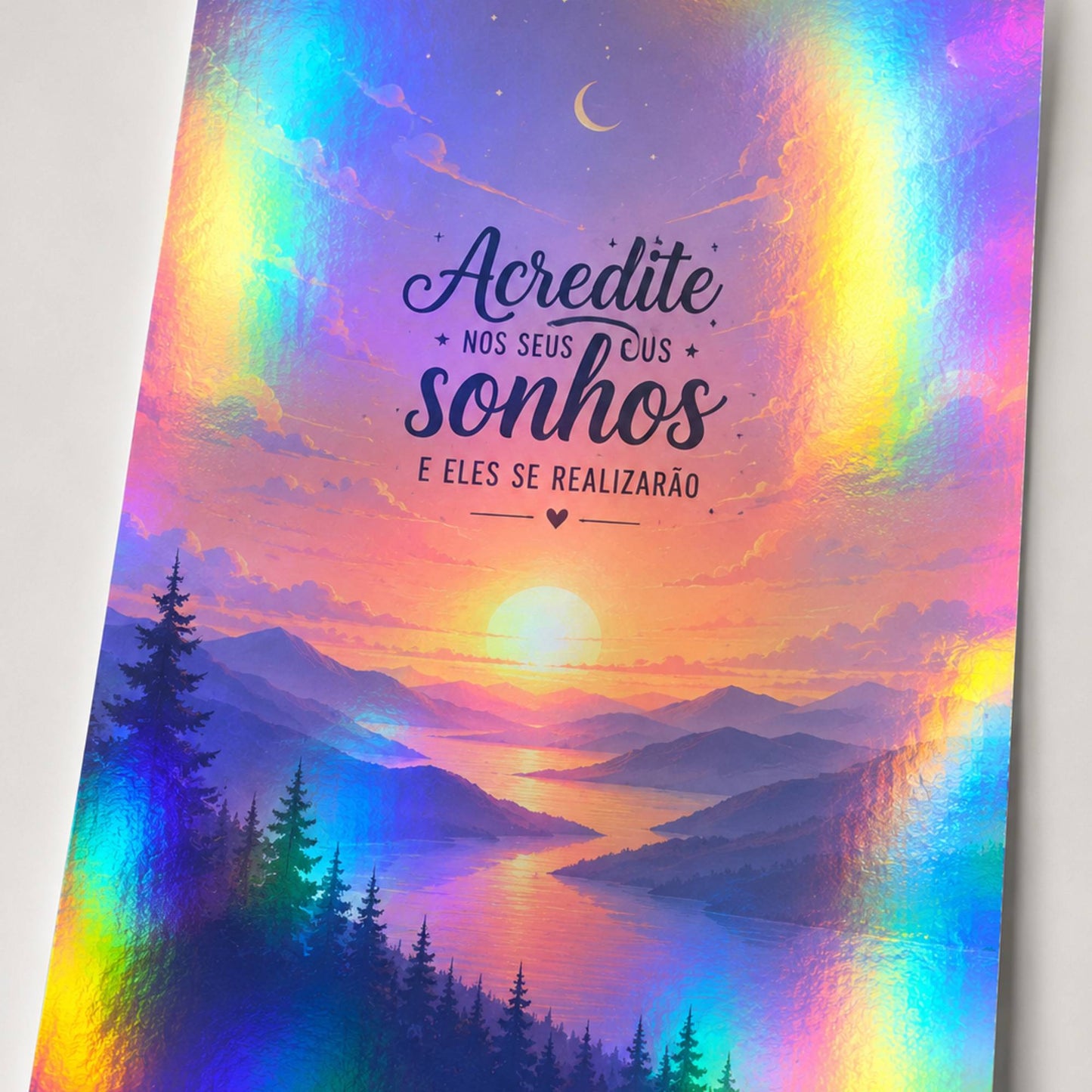 Impressão em Vinil Holográfico (Adesivo A4)