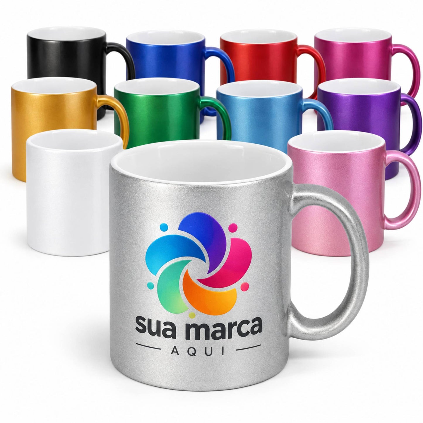 Caneca Cromada Personalizada
