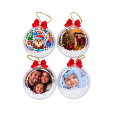 Esfera de Natal com "Neve" Personalizada com Foto