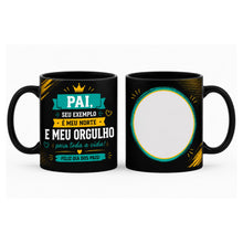 Caneca Dia dos Pais com Foto - Modelo 2 (Cerâmica)