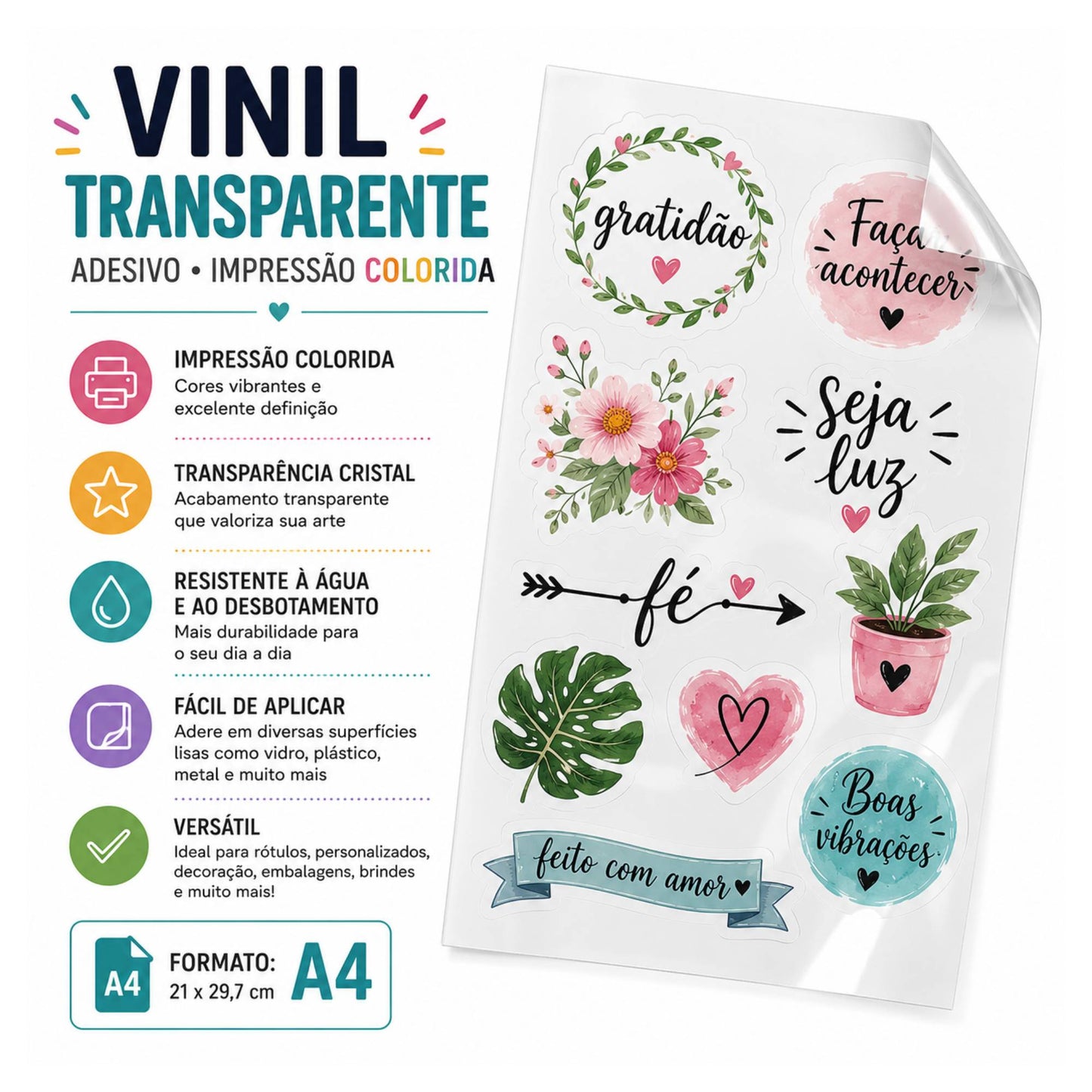 Impressão em Vinil Adesivo A4