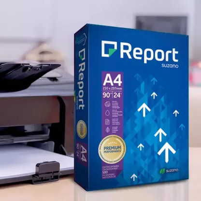 Papel Sulfite A4 90g/m² Report Branco - 500 Folhas