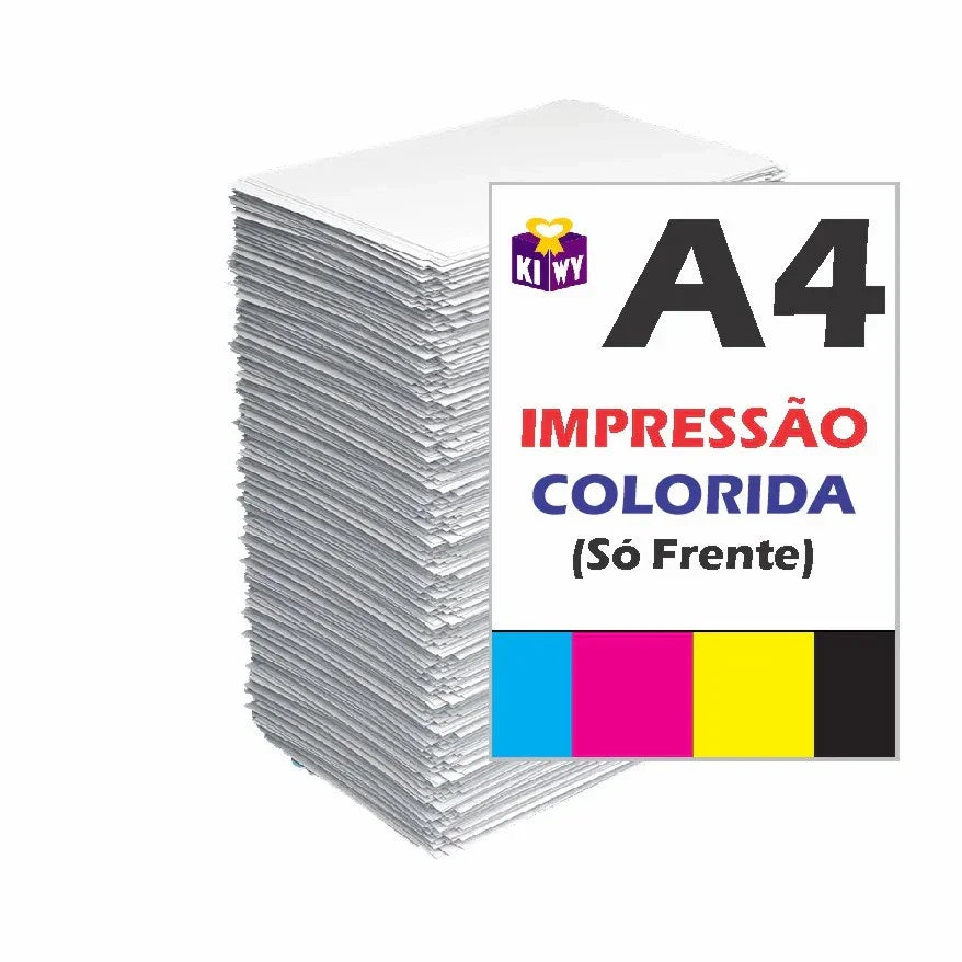 Impressão A4 - Só Frente (Colorida)