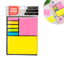 Kit 7 Blocos De Anotação Post It Marcador De Página Papel Neon
