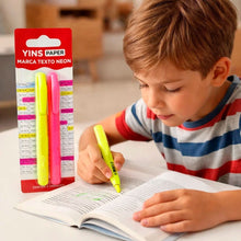 Kit Marca Texto Neon 2 Peças Rosa E Amarelo