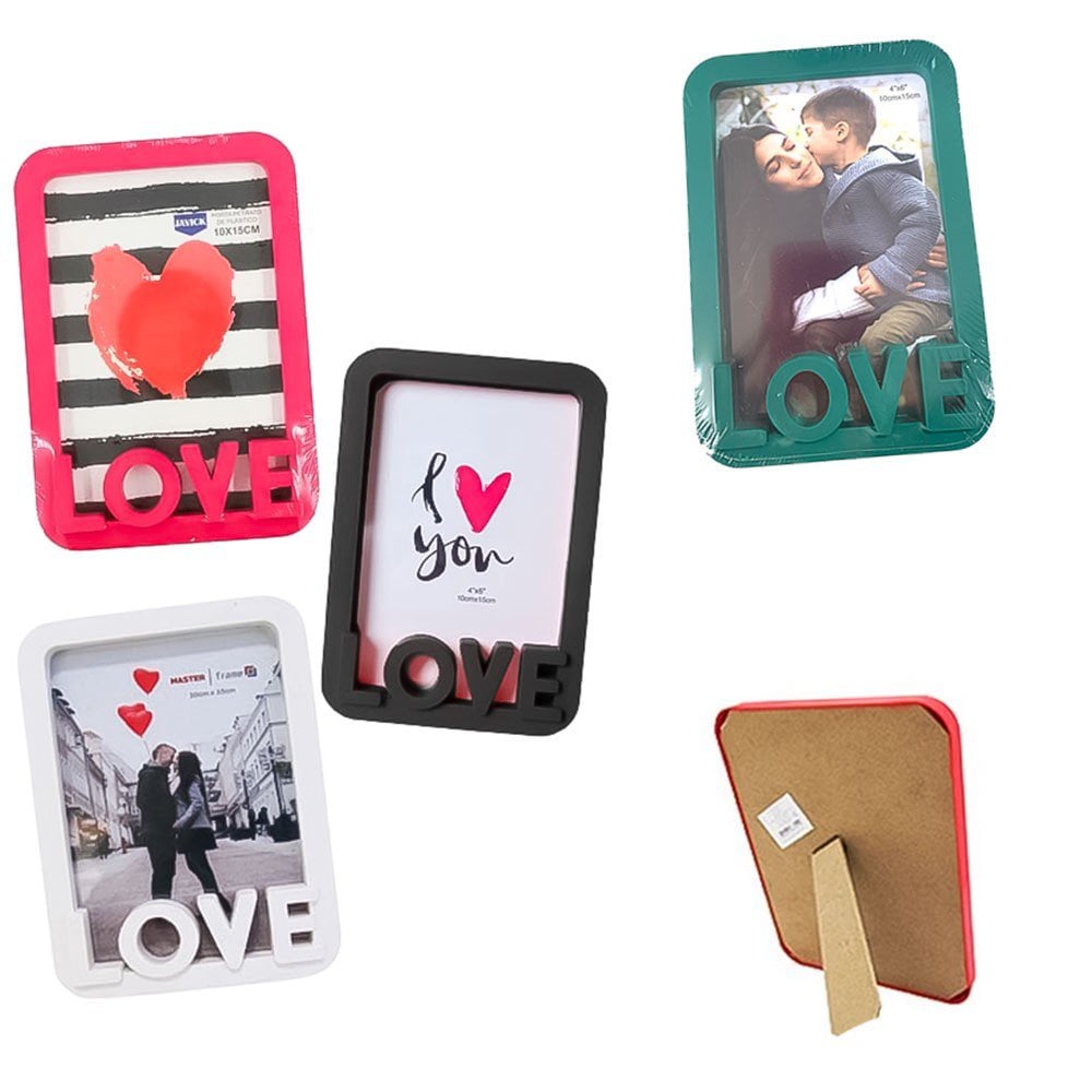 Porta Retrato Love com Foto (Várias Cores)